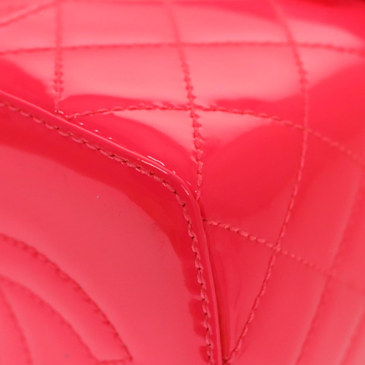 Chanel Vanity Pink Patent Leather Clutch Bag (Pre-Owned)