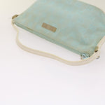 Gucci Gg Canvas Blue Canvas Handbag (Pre-Owned)