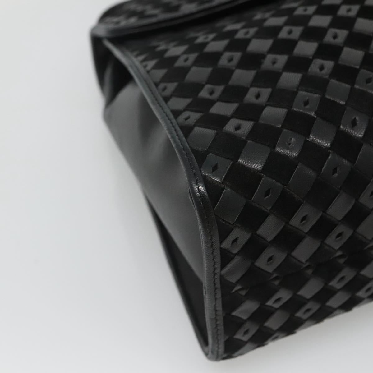 Bally Black Leather Handbag (Pre-Owned)