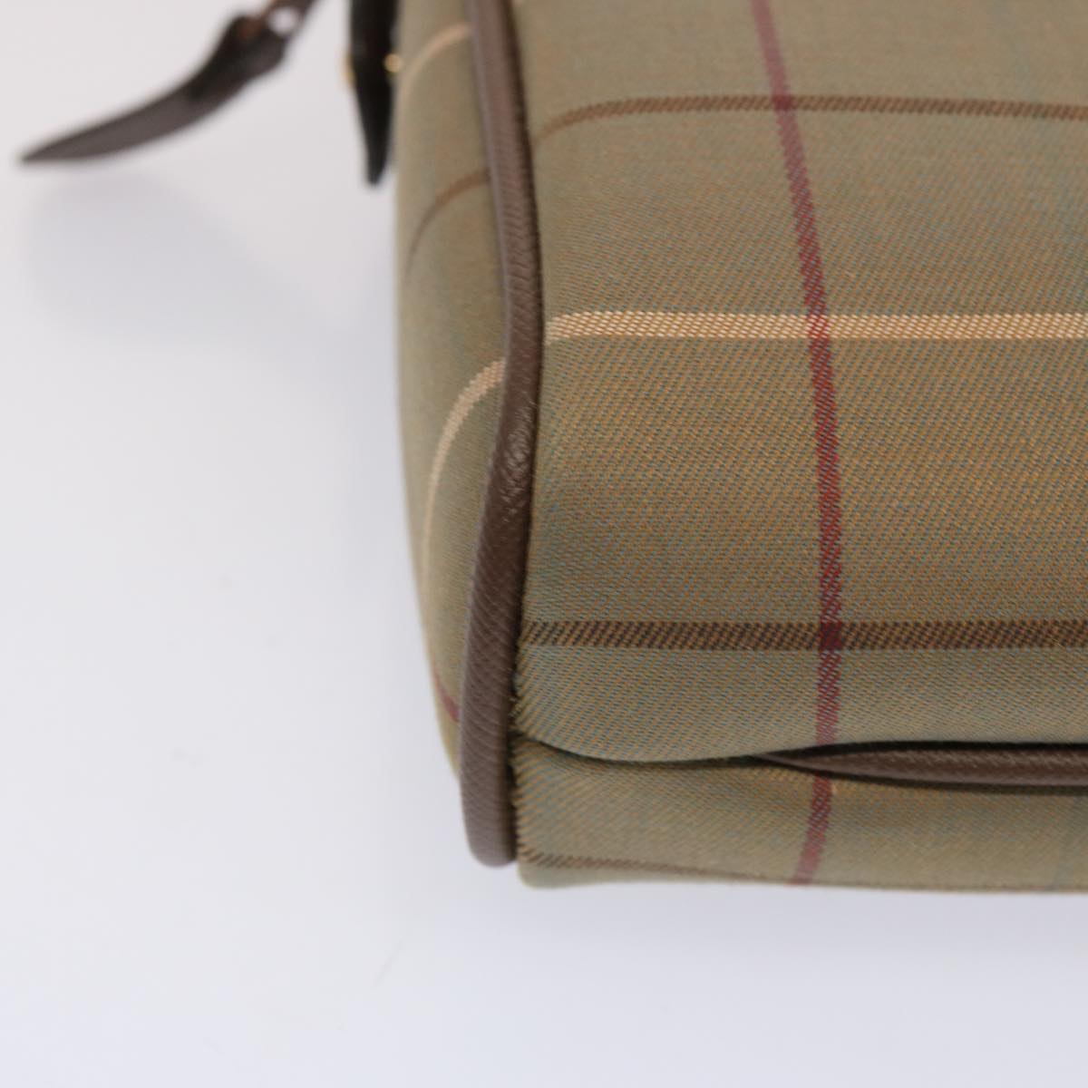 Burberry Nova Check Beige Canvas Clutch Bag (Pre-Owned)