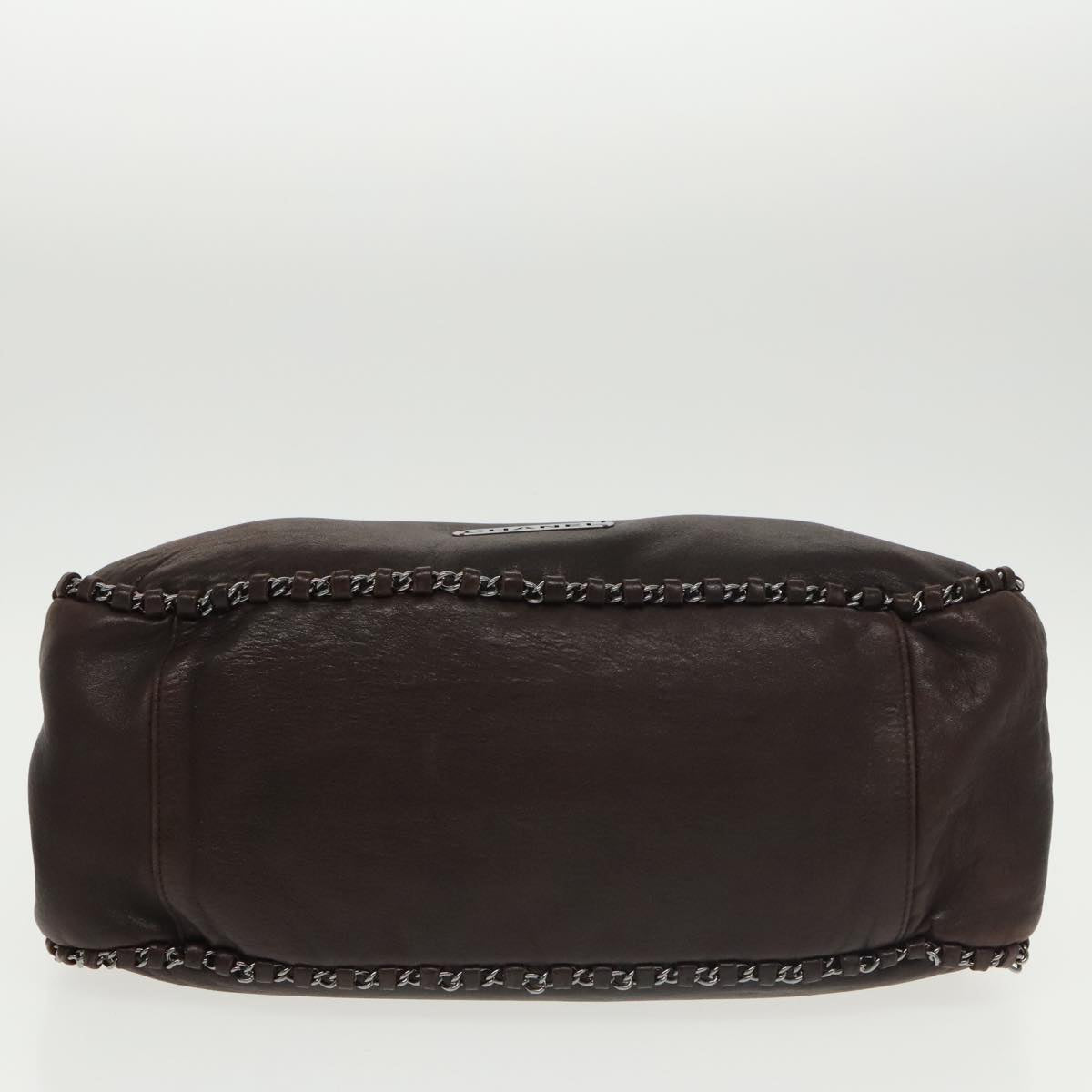 Chanel Hobo Brown Leather Handbag (Pre-Owned)