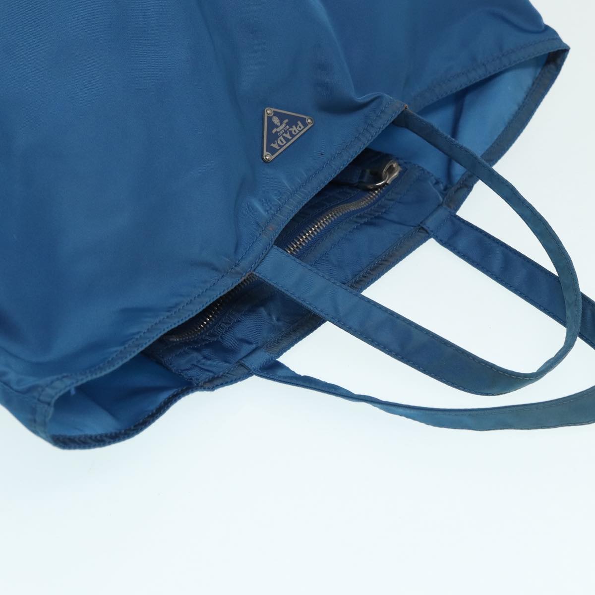Prada Tessuto Blue Synthetic Tote Bag (Pre-Owned)