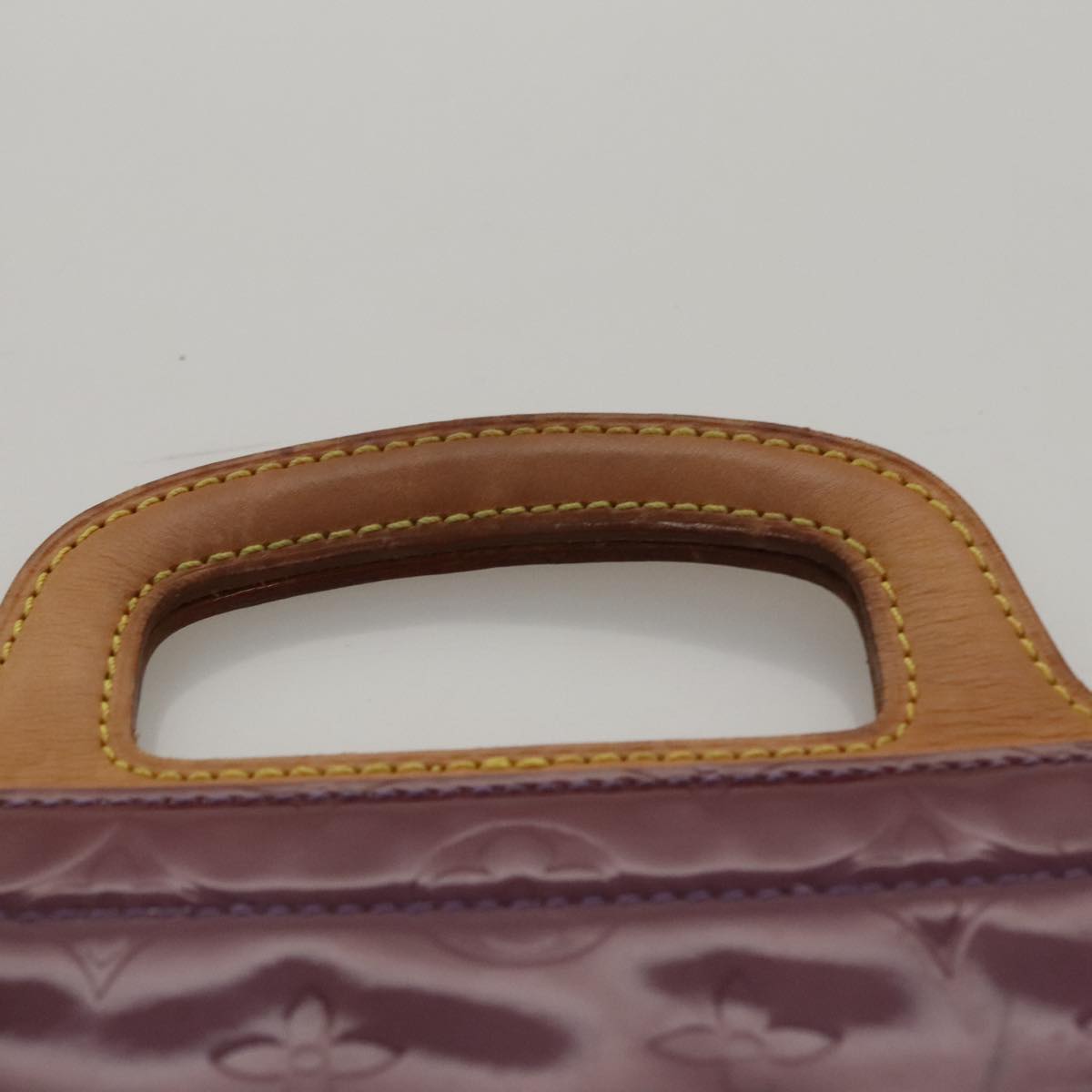 Louis Vuitton Stanton Purple Patent Leather Tote Bag (Pre-Owned)