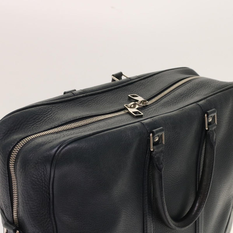 Louis Vuitton Naxos Black Leather Handbag (Pre-Owned)