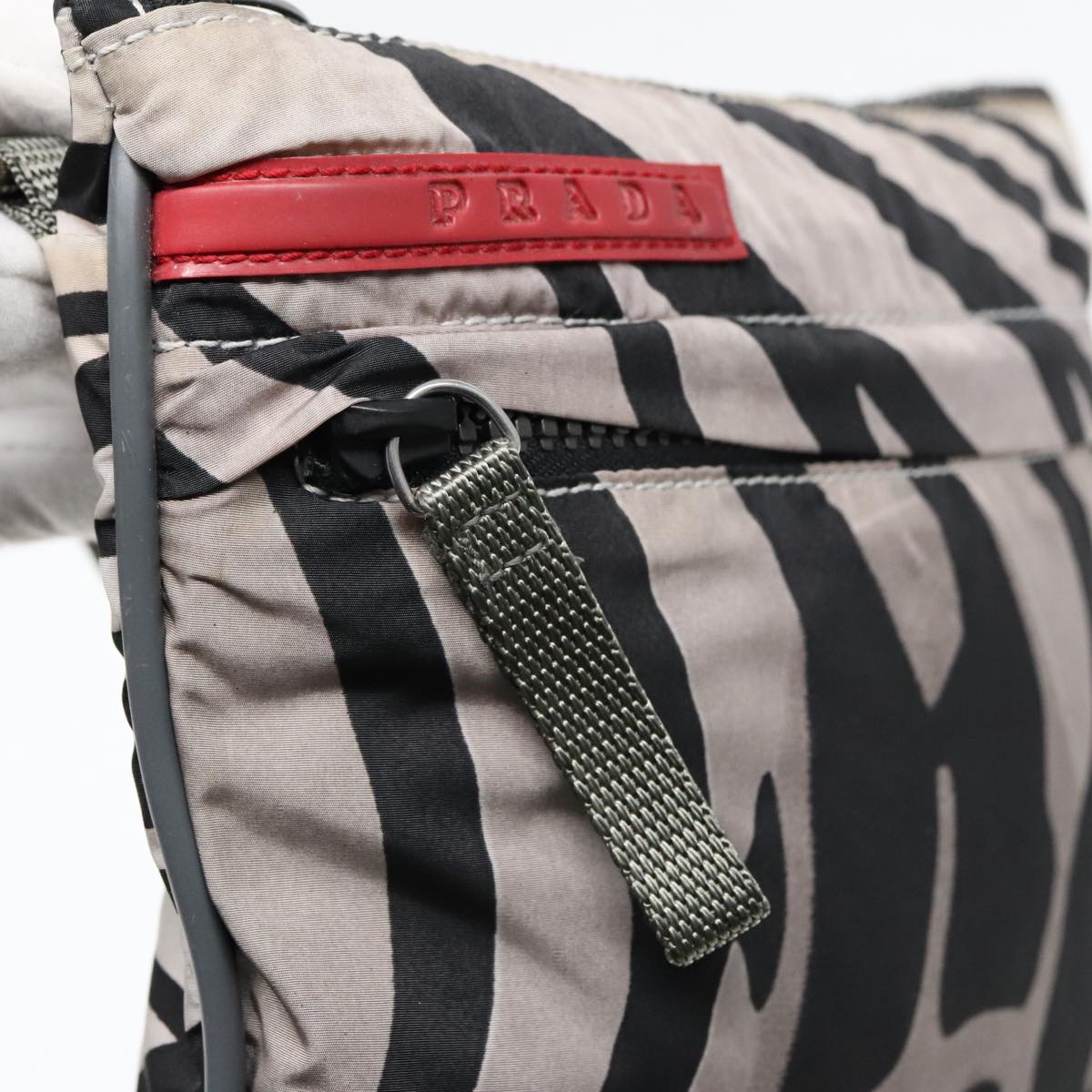 Prada Sports White Synthetic Shoulder Bag (Pre-Owned)