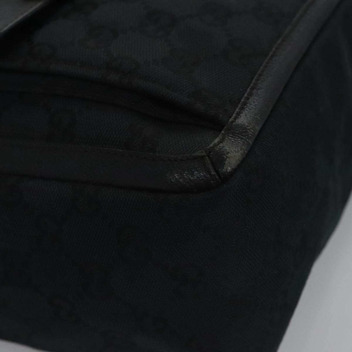 Gucci Abbey Black Canvas Tote Bag (Pre-Owned)