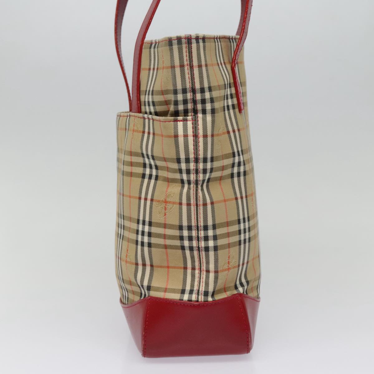 Burberry Nova Check Beige Canvas Tote Bag (Pre-Owned)