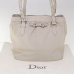 Dior White Leather Tote Bag (Pre-Owned)