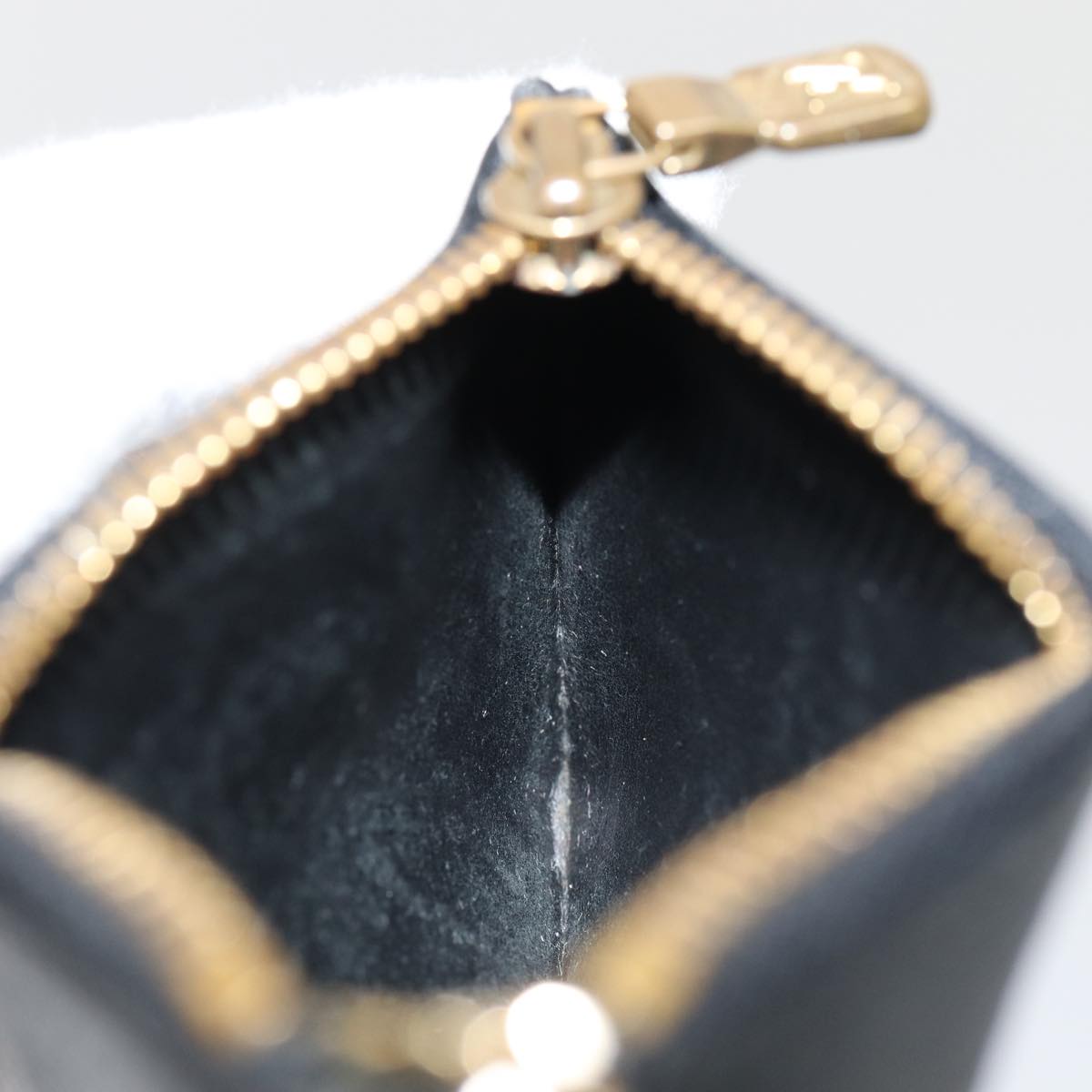 Louis Vuitton Pochette Clés Black Leather Wallet  (Pre-Owned)