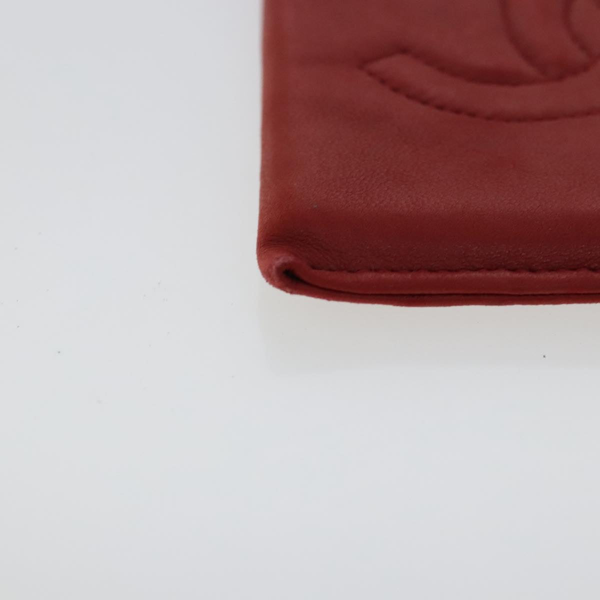 Chanel Red Leather Wallet  (Pre-Owned)