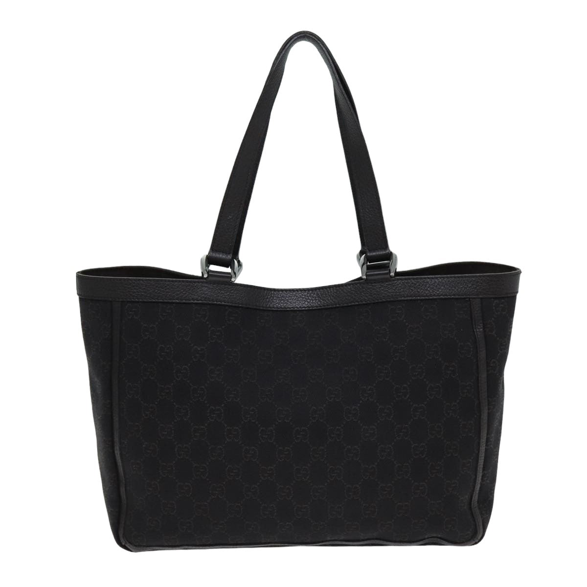Gucci Abbey Brown Canvas Tote Bag (Pre-Owned)