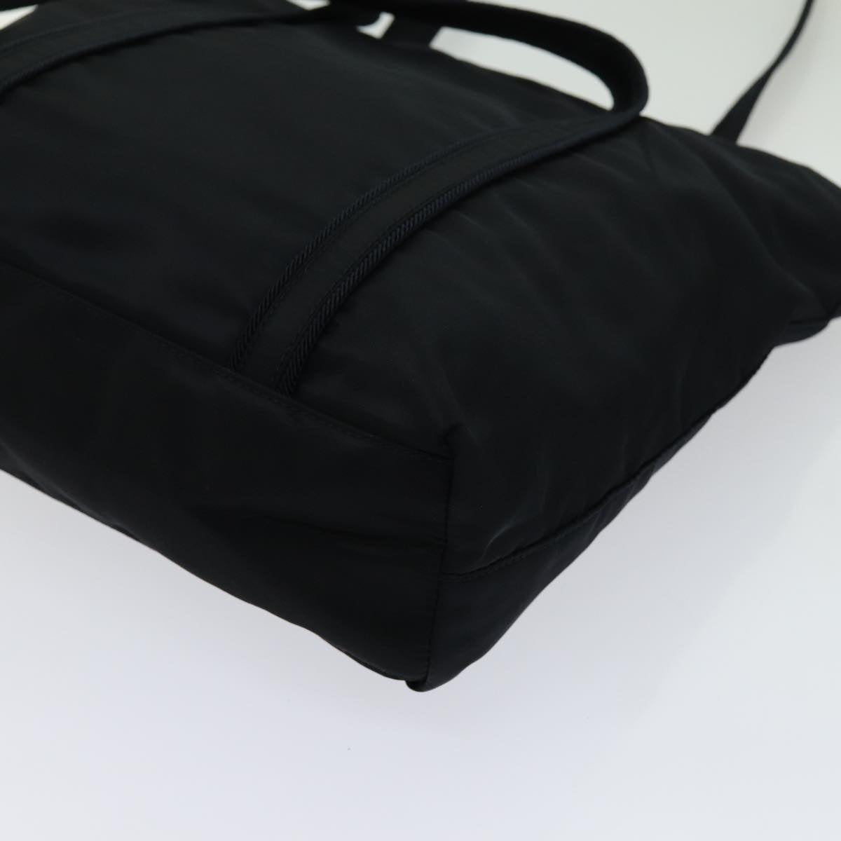 Prada Tessuto Black Synthetic Shoulder Bag (Pre-Owned)