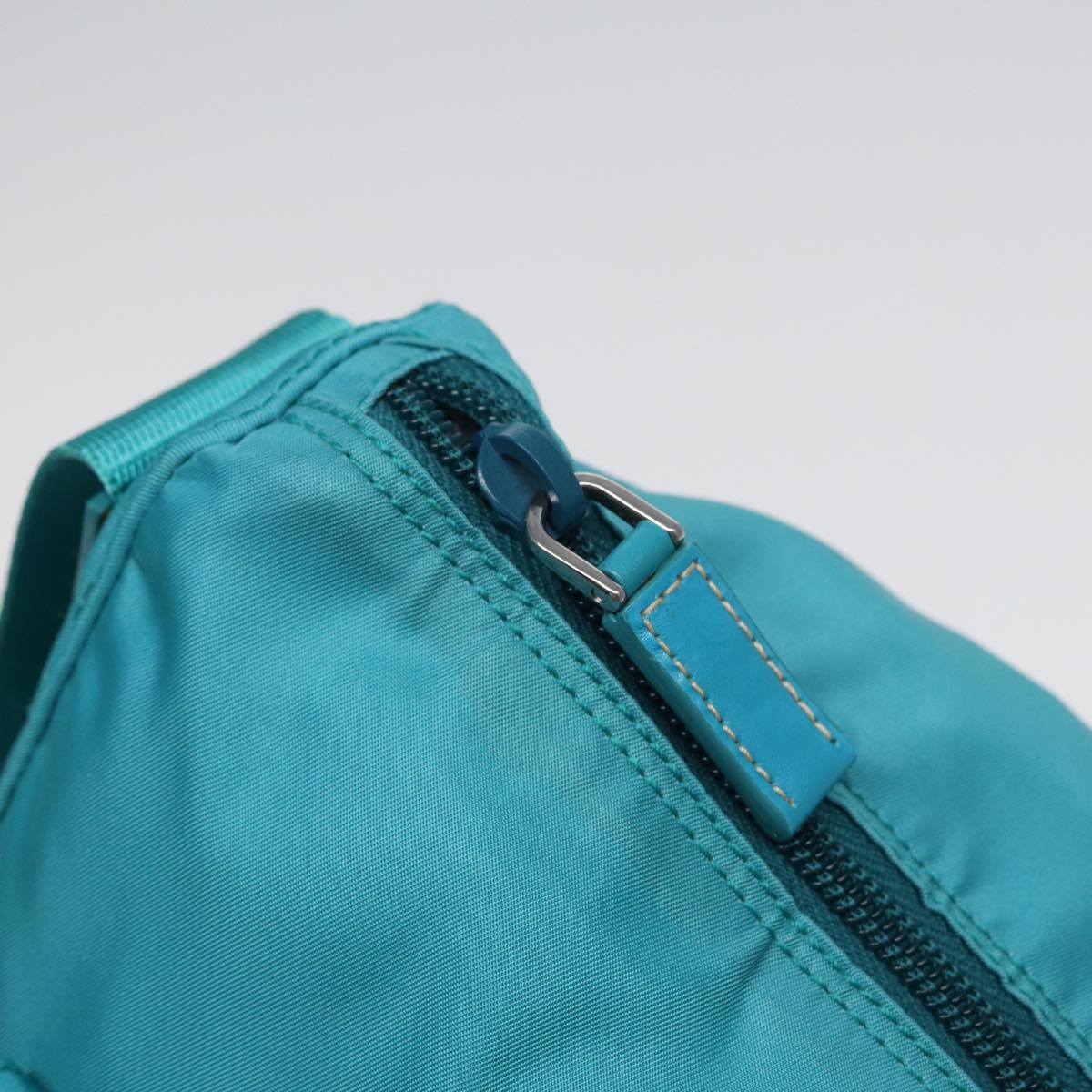 Prada Tessuto Blue Synthetic Shoulder Bag (Pre-Owned)