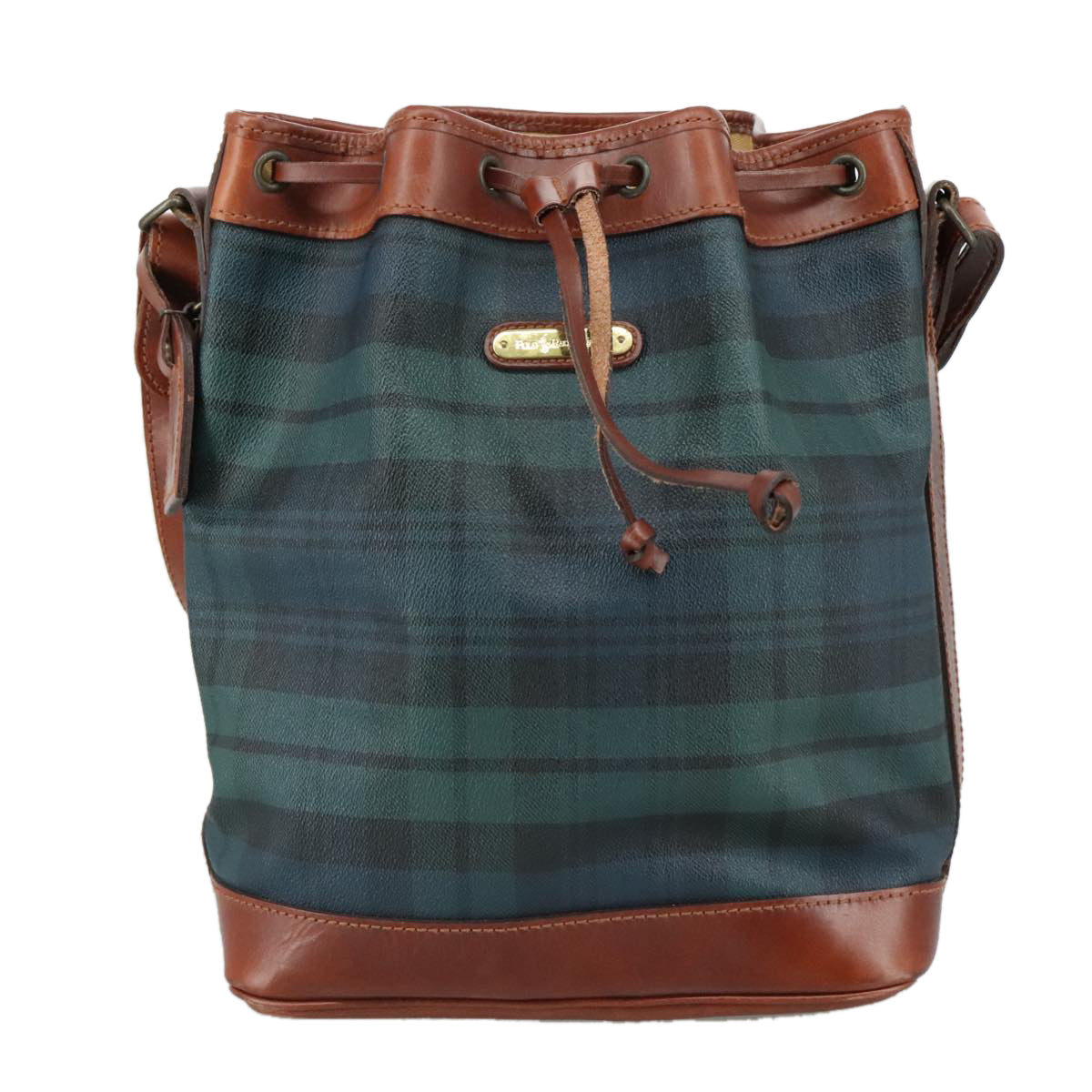 Ralph Lauren Polo Green Canvas Shoulder Bag (Pre-Owned)