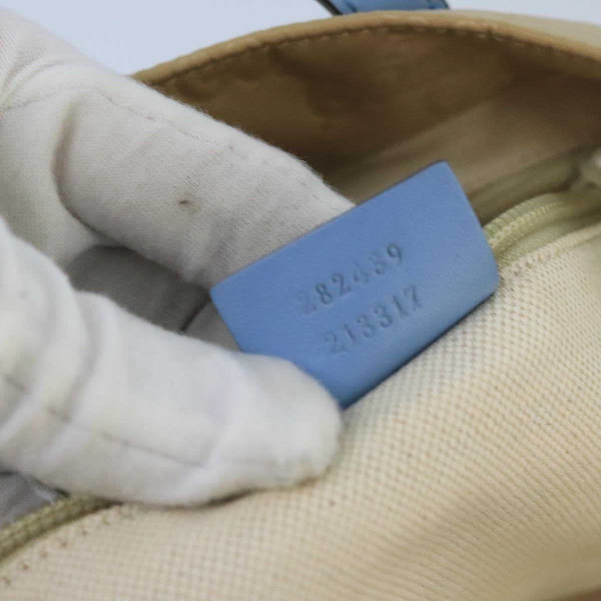 Gucci Beige Canvas Tote Bag (Pre-Owned)