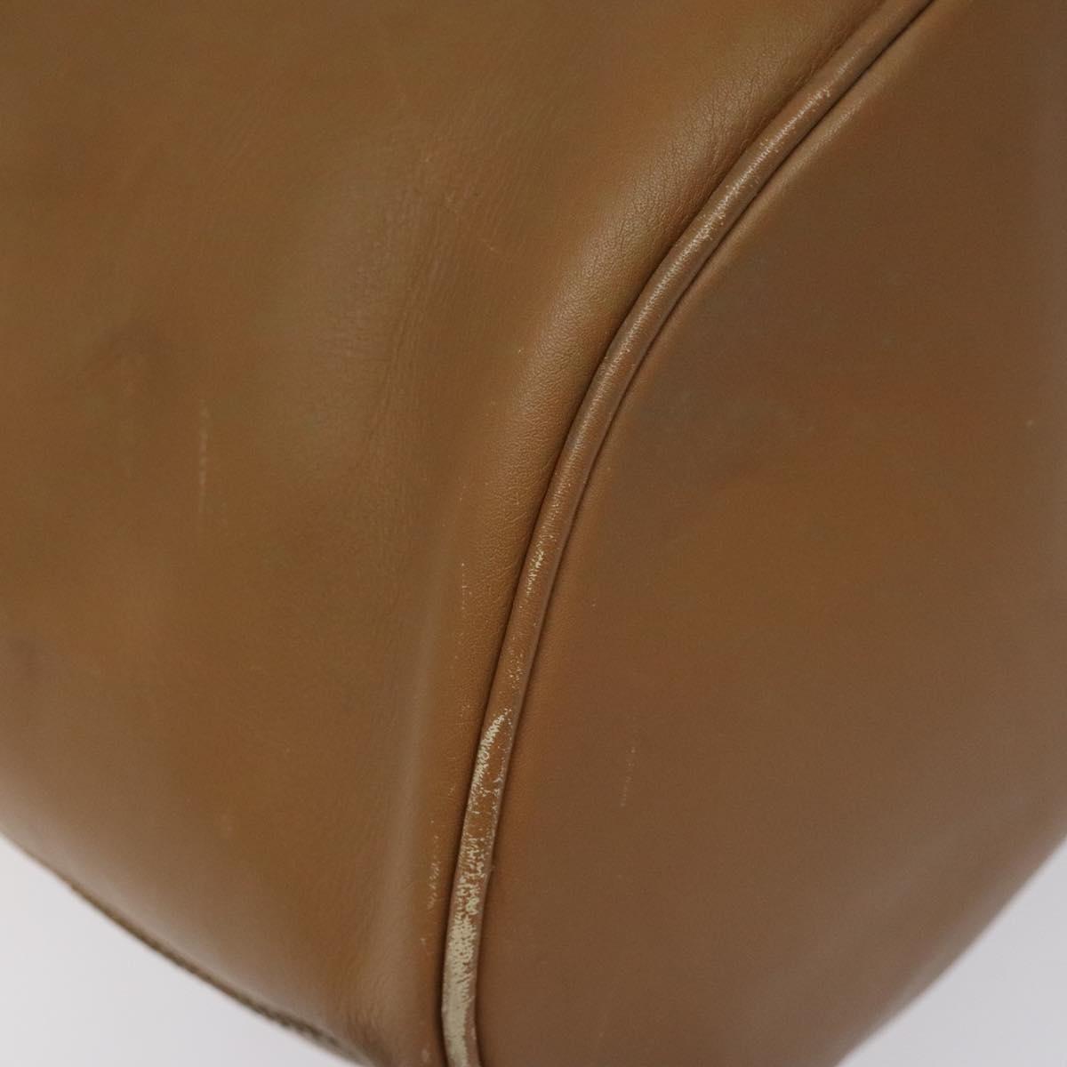 Salvatore Ferragamo Gancini Brown Leather Backpack Bag (Pre-Owned)