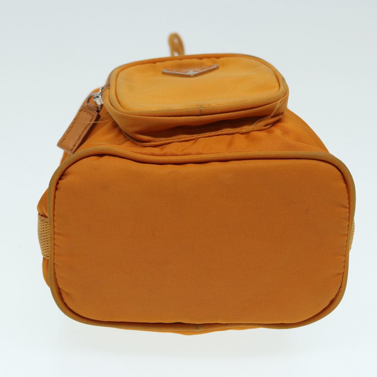 Prada Tessuto Orange Synthetic Clutch Bag (Pre-Owned)