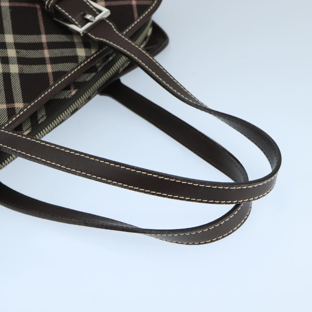 Burberry Nova Check Black Canvas Handbag (Pre-Owned)