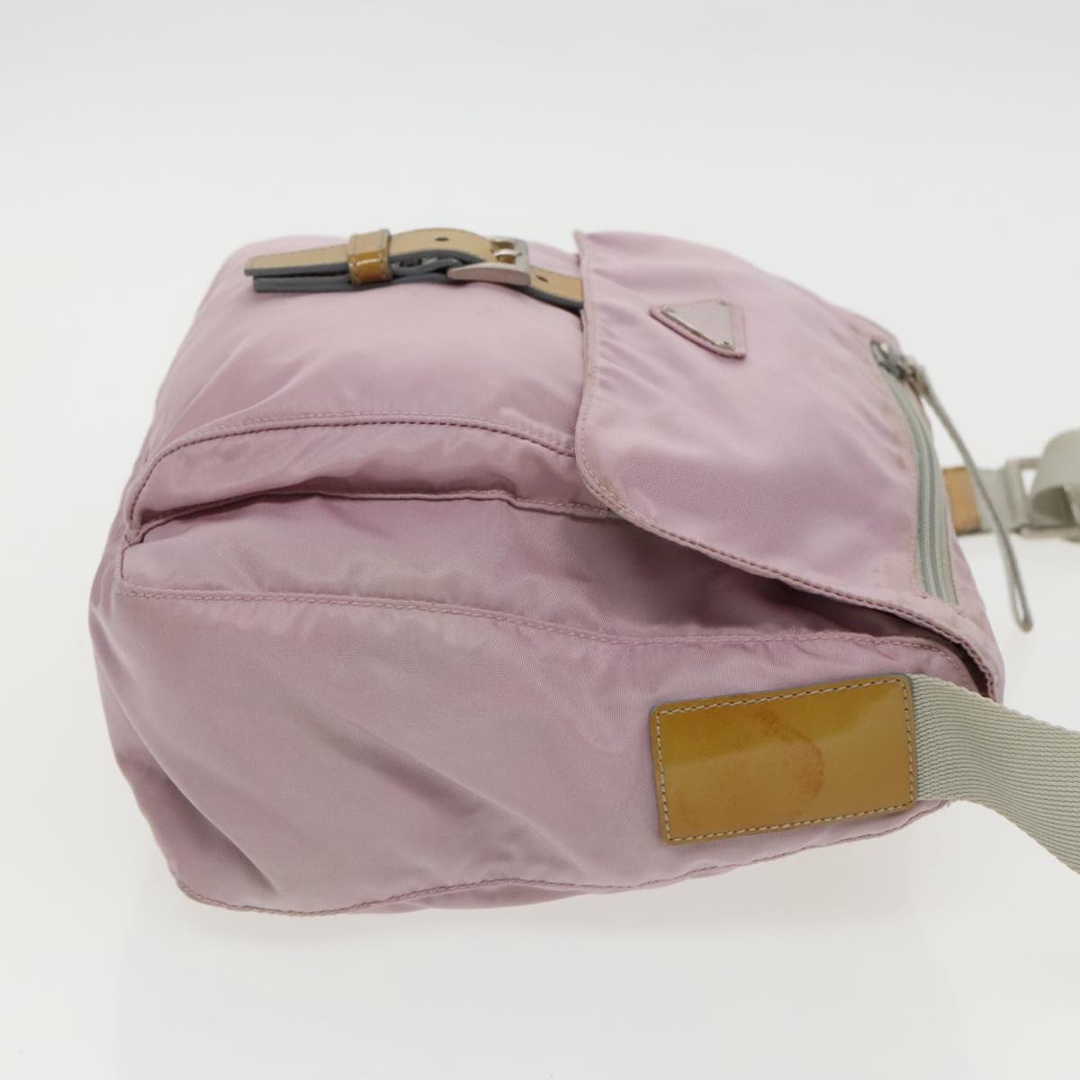 Prada Tessuto Pink Synthetic Shoulder Bag (Pre-Owned)