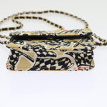 Chanel Beige Canvas Shoulder Bag (Pre-Owned)