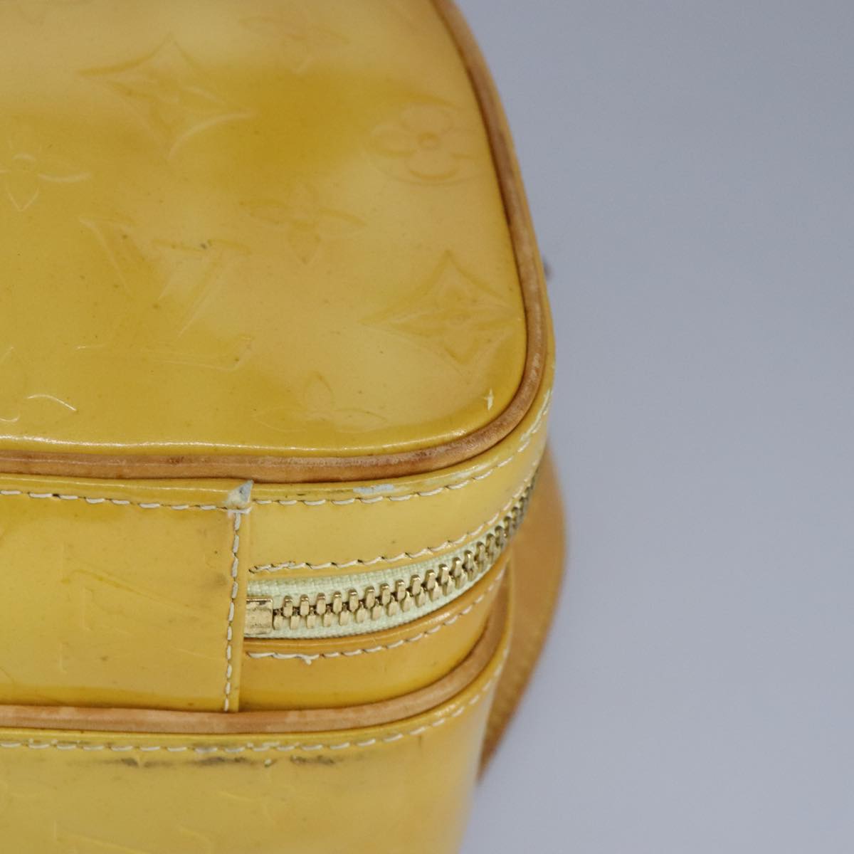 Louis Vuitton Murray Yellow Patent Leather Backpack Bag (Pre-Owned)