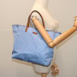 Gucci Soho Blue Canvas Tote Bag (Pre-Owned)