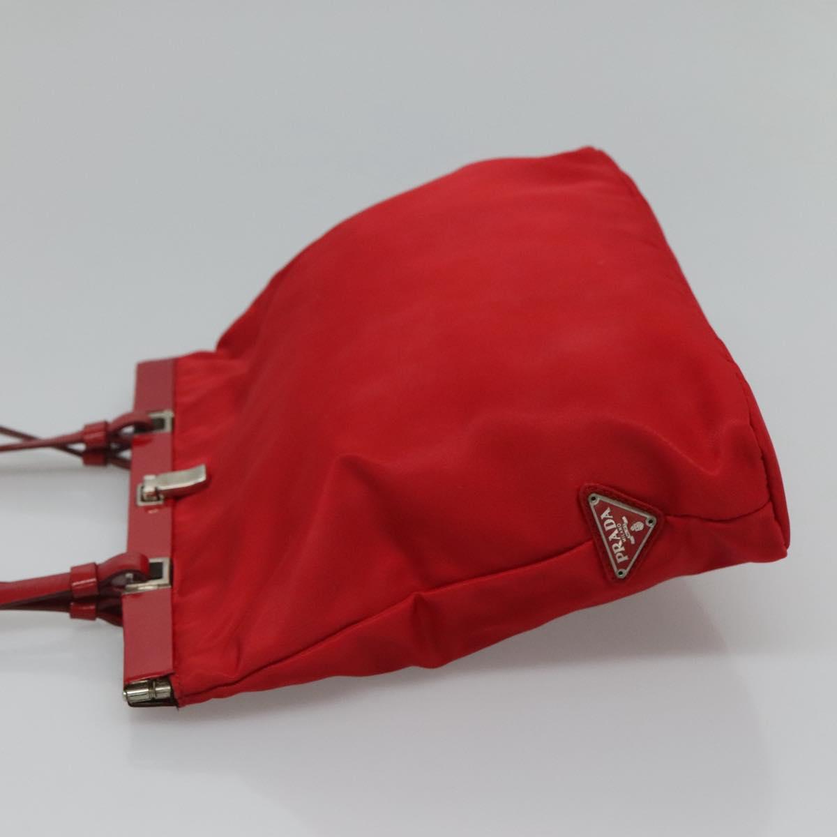 Prada Red Synthetic Shoulder Bag (Pre-Owned)