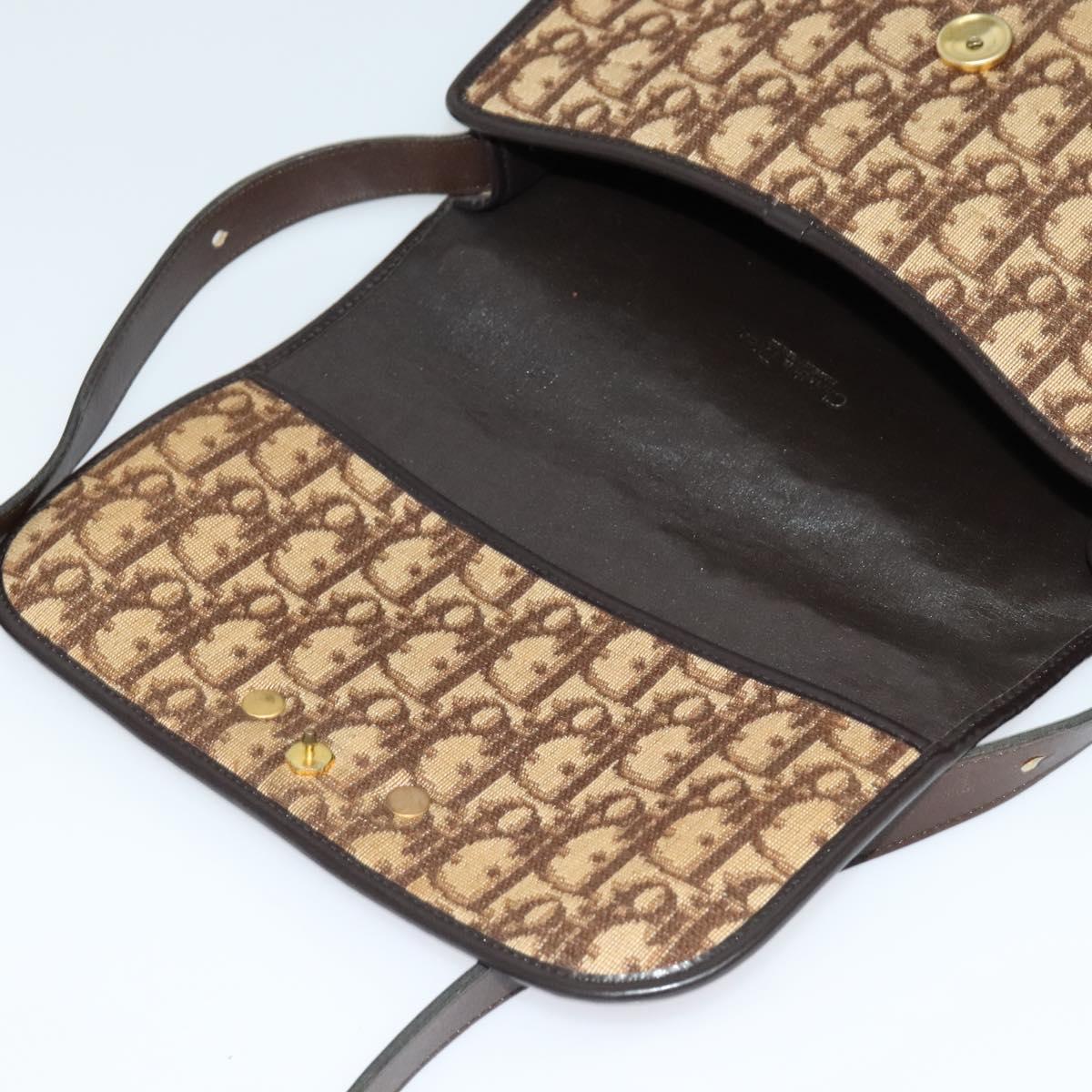 Dior Brown Canvas Shoulder Bag (Pre-Owned)