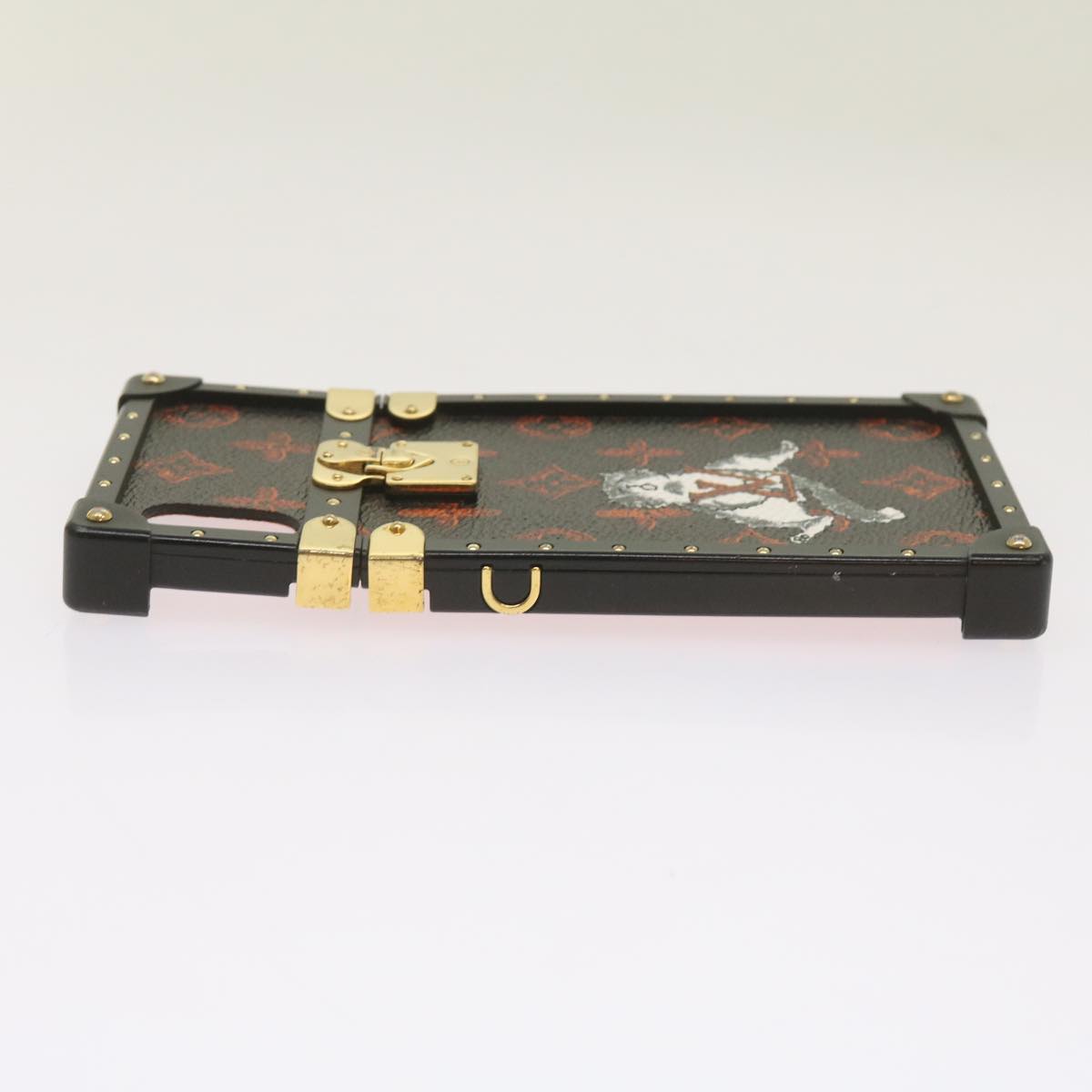 Louis Vuitton Etui Iphone Black Leather Phone Jewelry (Pre-Owned)