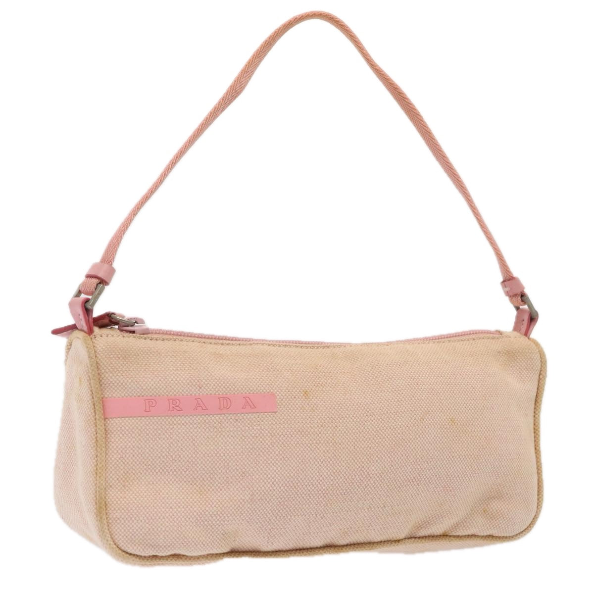 Prada Sports Pink Canvas Clutch Bag (Pre-Owned)