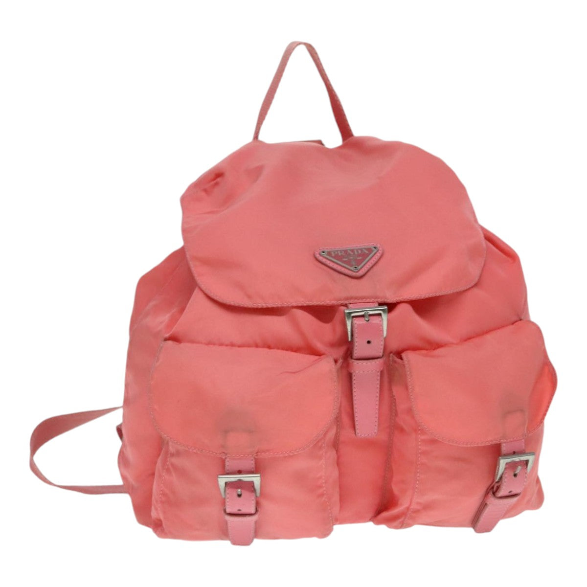 Prada Re-Nylon Pink Canvas Backpack Bag (Pre-Owned)