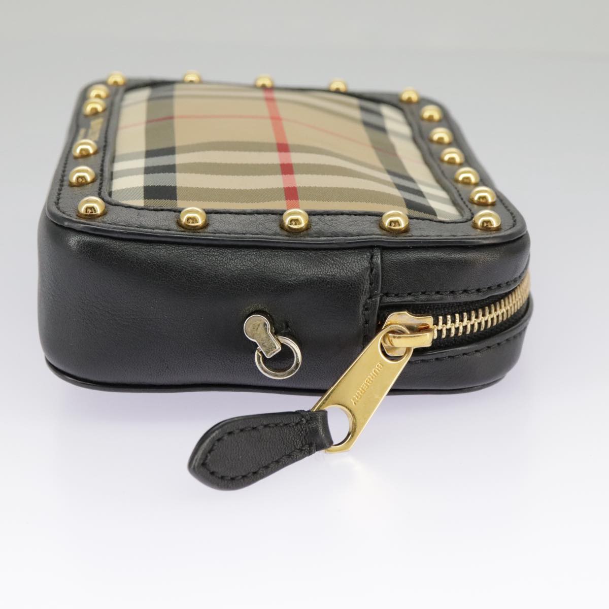 Burberry Vintage Check Beige Synthetic Shoulder Bag (Pre-Owned)