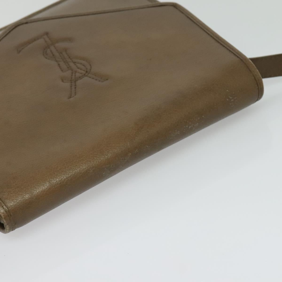Yves Saint Laurent Brown Leather Shoulder Bag (Pre-Owned)