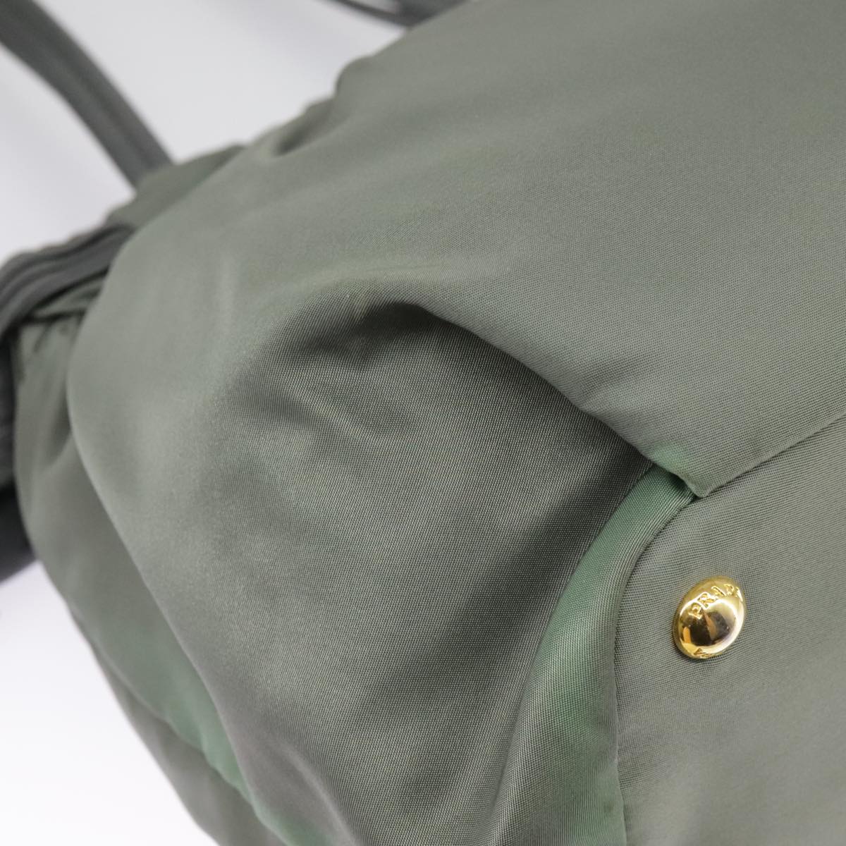 Prada Re-Nylon Khaki Synthetic Handbag (Pre-Owned)
