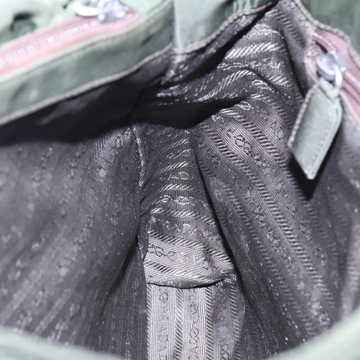 Prada Re-Nylon Green Synthetic Handbag (Pre-Owned)