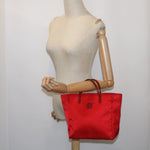 Gucci Gg Canvas Red Synthetic Tote Bag (Pre-Owned)