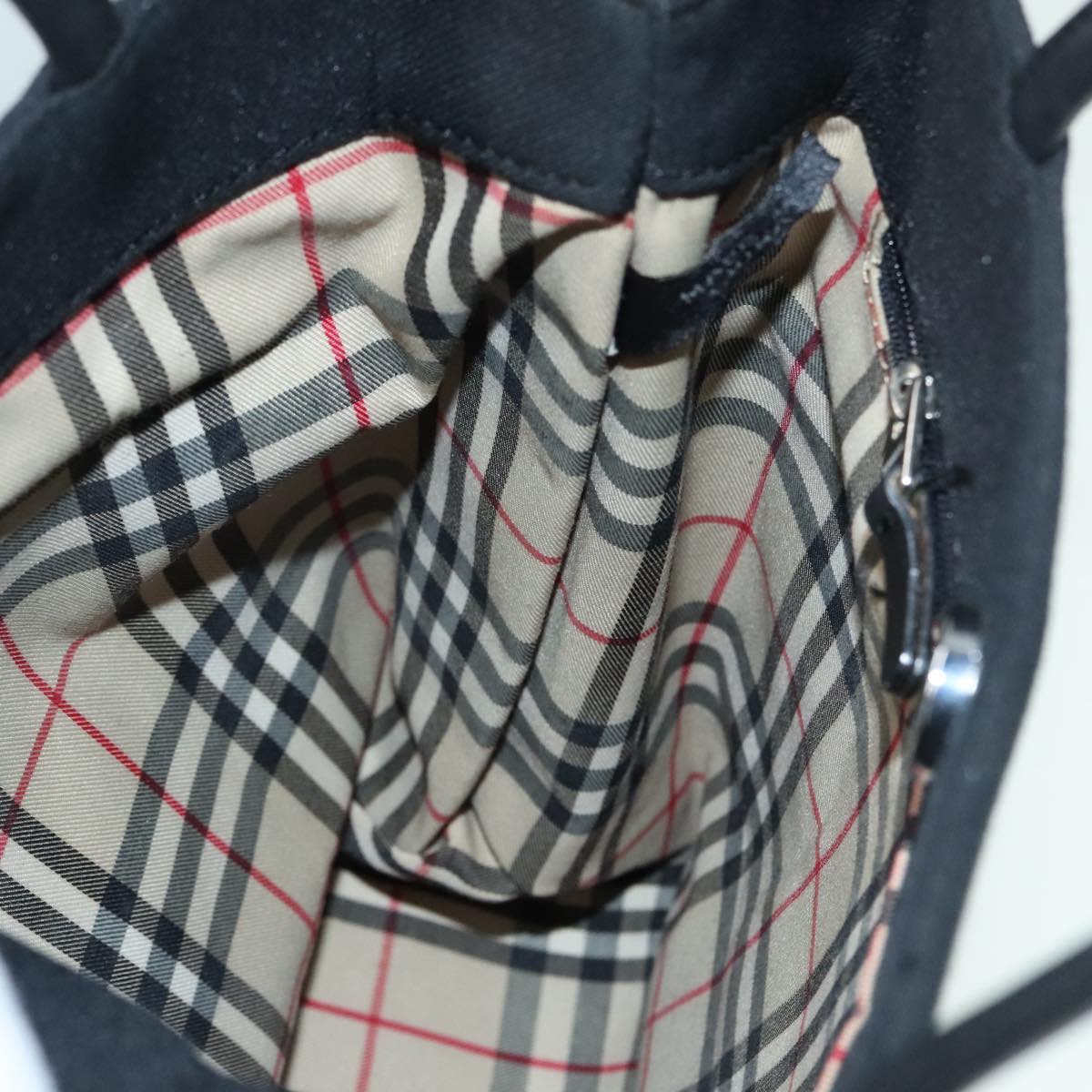 Burberry Black Canvas Tote Bag (Pre-Owned)