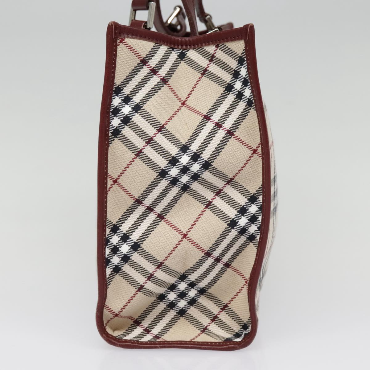 Burberry Nova Check Beige Canvas Tote Bag (Pre-Owned)