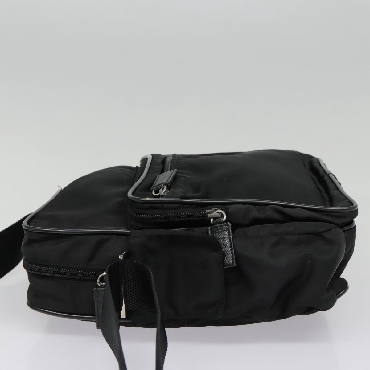 Prada Re-Nylon Black Synthetic Shoulder Bag (Pre-Owned)