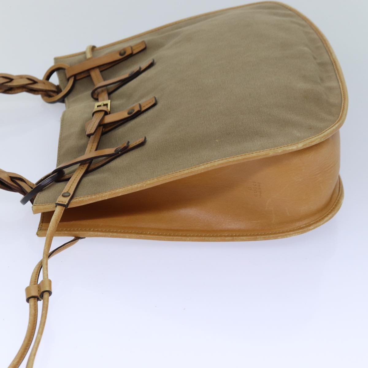 Gucci Beige Canvas Handbag (Pre-Owned)