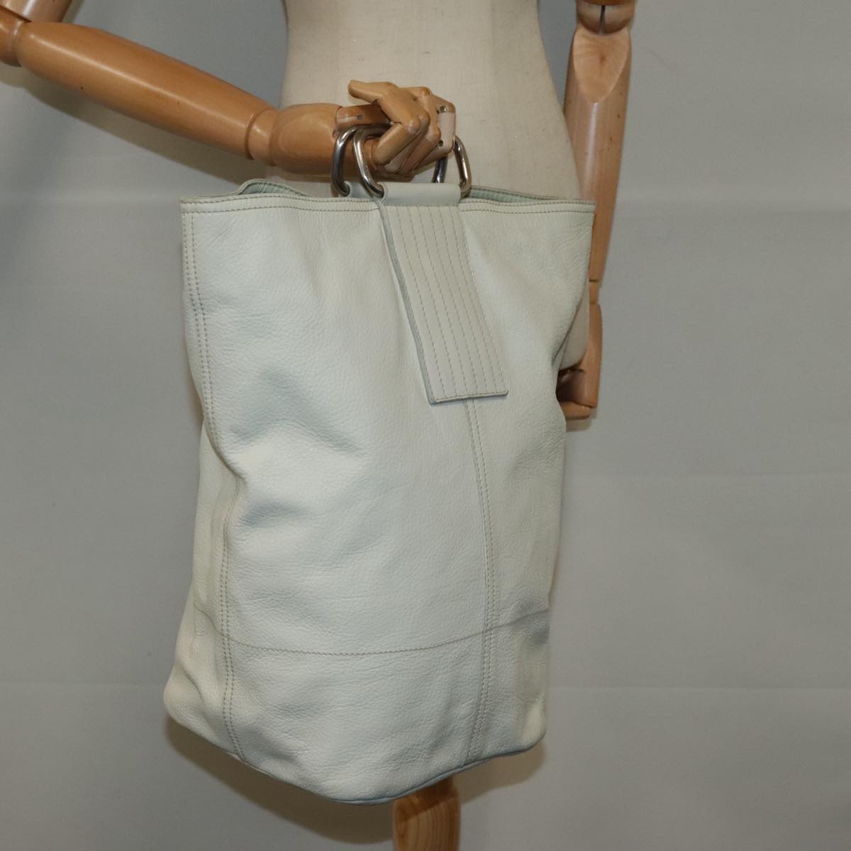 Prada White Leather Handbag (Pre-Owned)