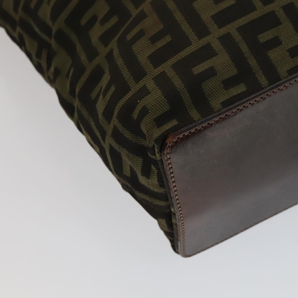 Fendi Zucca Brown Canvas Tote Bag (Pre-Owned)