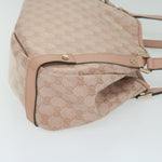 Gucci Gg Canvas Pink Canvas Shoulder Bag (Pre-Owned)