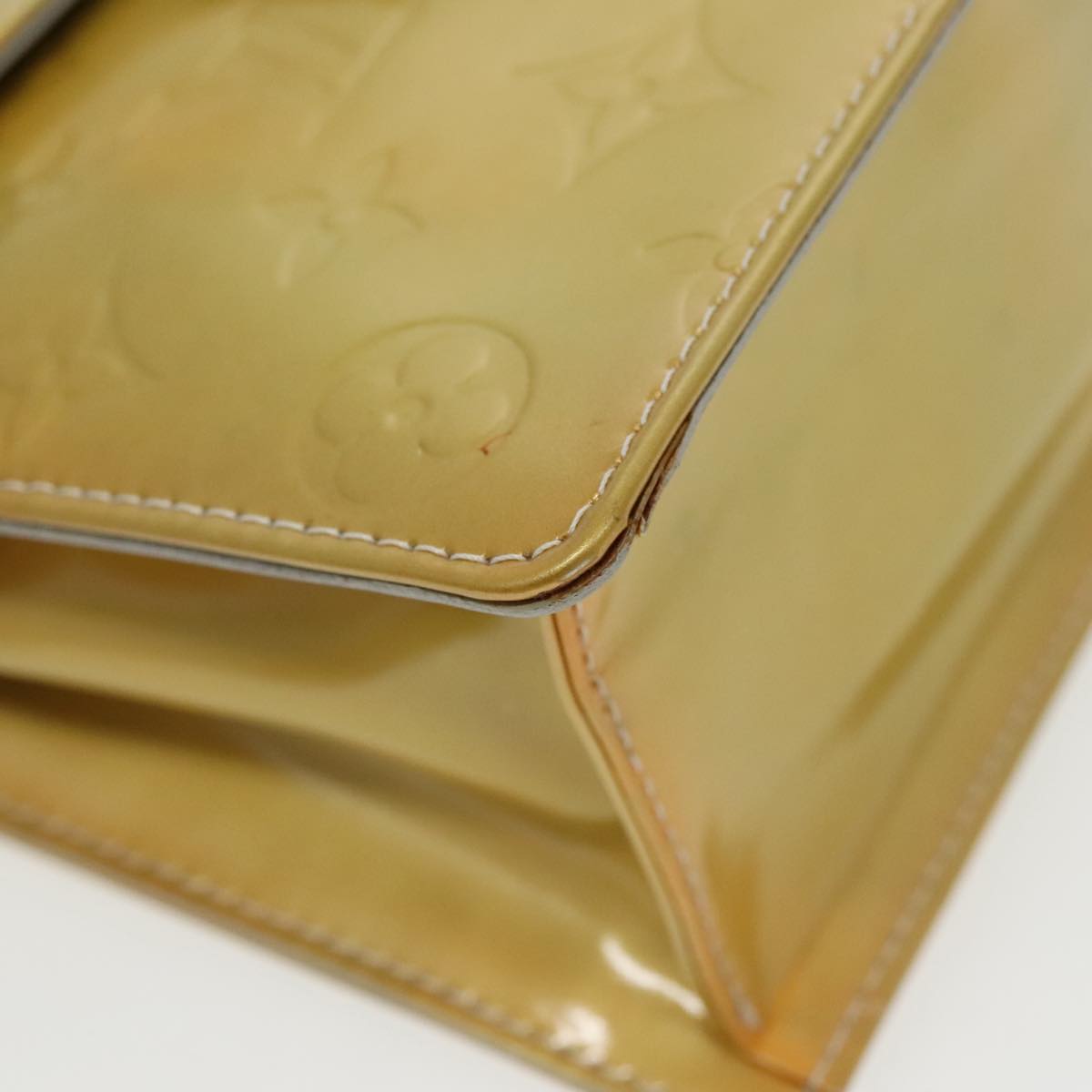 Louis Vuitton Spring Street Yellow Patent Leather Handbag (Pre-Owned)