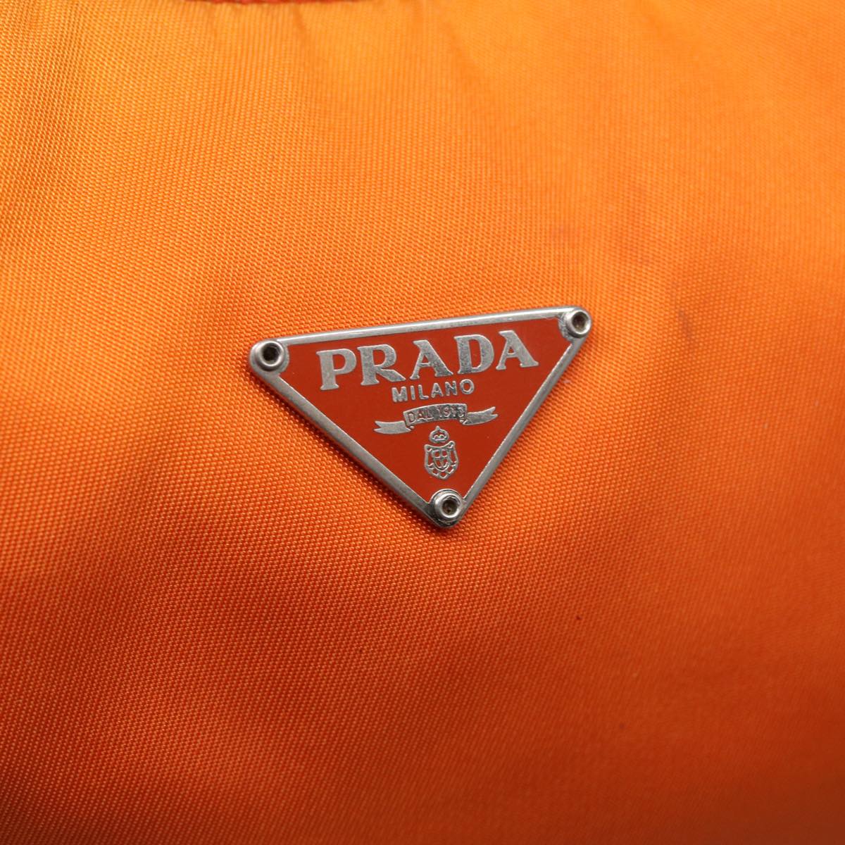 Prada Re-Edition Orange Synthetic Handbag (Pre-Owned)