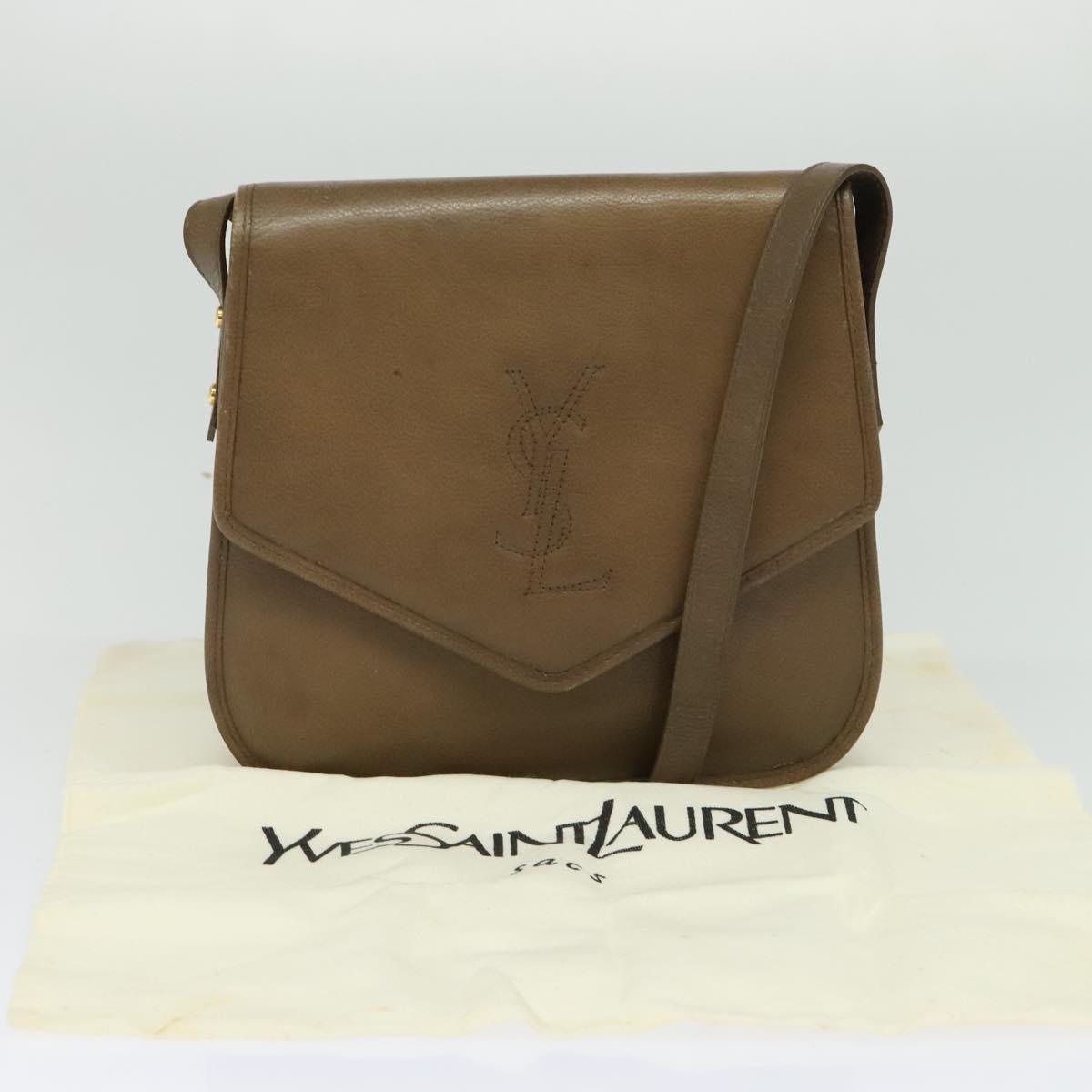 Yves Saint Laurent Brown Leather Shoulder Bag (Pre-Owned)