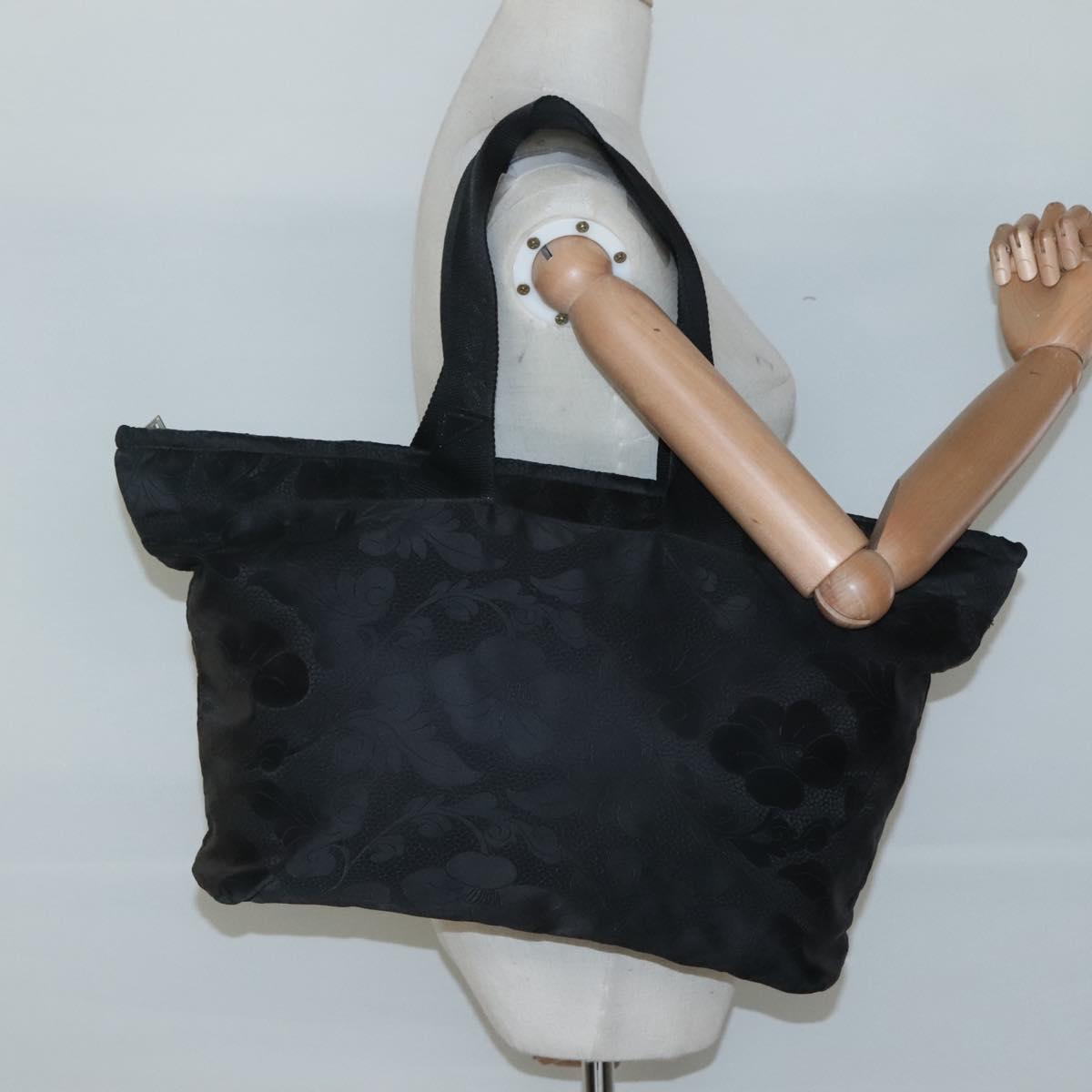 Versace Black Nylon Tote Bag (Pre-Owned)