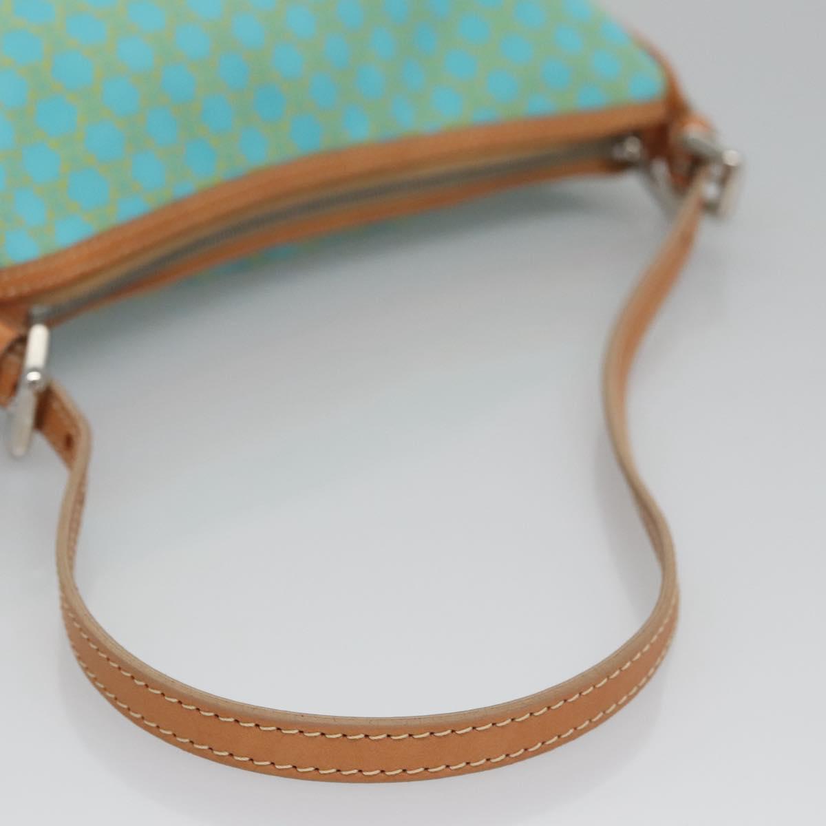 Céline Macadam Blue Canvas Clutch Bag (Pre-Owned)