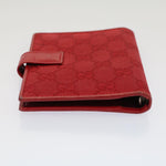 Gucci Couverture Agenda Red Canvas Wallet  (Pre-Owned)