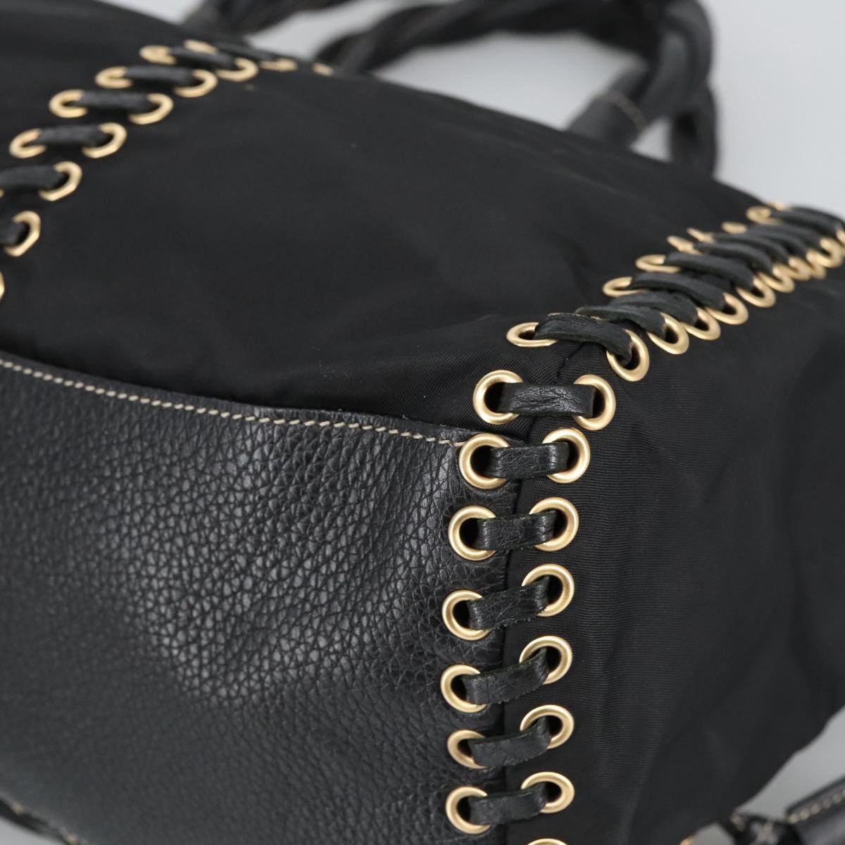 Prada Black Synthetic Handbag (Pre-Owned)